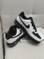 Custom Air Force 1 Low Sneakers: Black Cloud Splatter Streetwear Art - Image 5