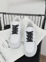 Custom White Black Air Force 1 Low "42% EYES UP" Freedom Text Streetwear Sneakers Gift for Sneaker Lovers - Image 2