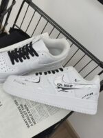 Custom White Black Air Force 1 Low "42% EYES UP" Freedom Text Streetwear Sneakers Gift for Sneaker Lovers - Image 5