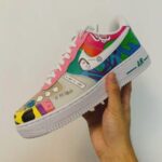 Custom Air Force 1, Hand Painted Nature Cycle Art Sneakers, Colorful Streetwear Shoes, Unique Gift - Image 7