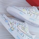 Custom Air Force 1, Hand Painted Doodle Art Sneakers, Pastel Streetwear Shoes, Unique Gift - Image 6