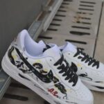 Custom Air Force 1 | Abstract Snake Art Sneakers - Image 5