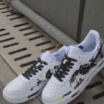 Custom Air Force 1 | Abstract Snake Art Sneakers - Image 7